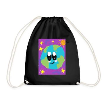 Drôle d’image, Terre heureuse - Sac de sport léger - noir - Devant