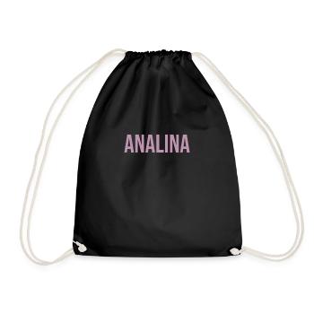Analina - Drawstring Bag - black - Front