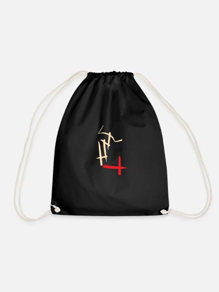 The abstract beauty - Drawstring Bag - black