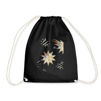 Abstract Star -Star par Eve Nord - Sac de sport léger - noir - Devant