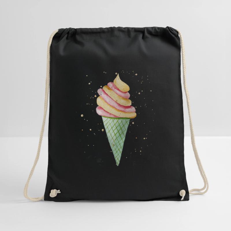 Softeis mit Sprinkles Turnbeutel