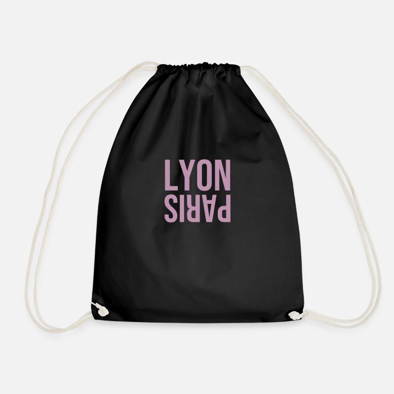 Pariserin in Lyon - Parisienne à Lyon - Turnbeutel - Schwarz