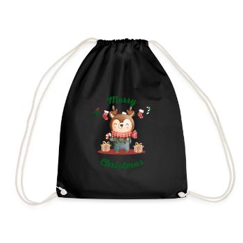 Christmas Shirt 4 - Drawstring Bag - black - Front