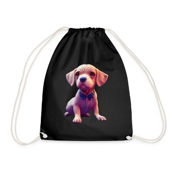 Braque Francais Dog - Braque Francais - Drawstring Bag - black - Front