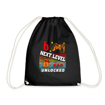 Niveau 6e anniversaire débloqué - Sac de sport léger - noir - Devant