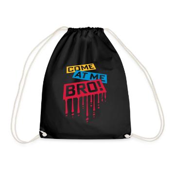 Viens à moi bro - Sac de sport léger - noir - Devant