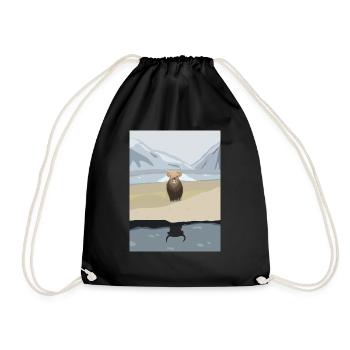Vache - Sac de sport léger - noir - Devant