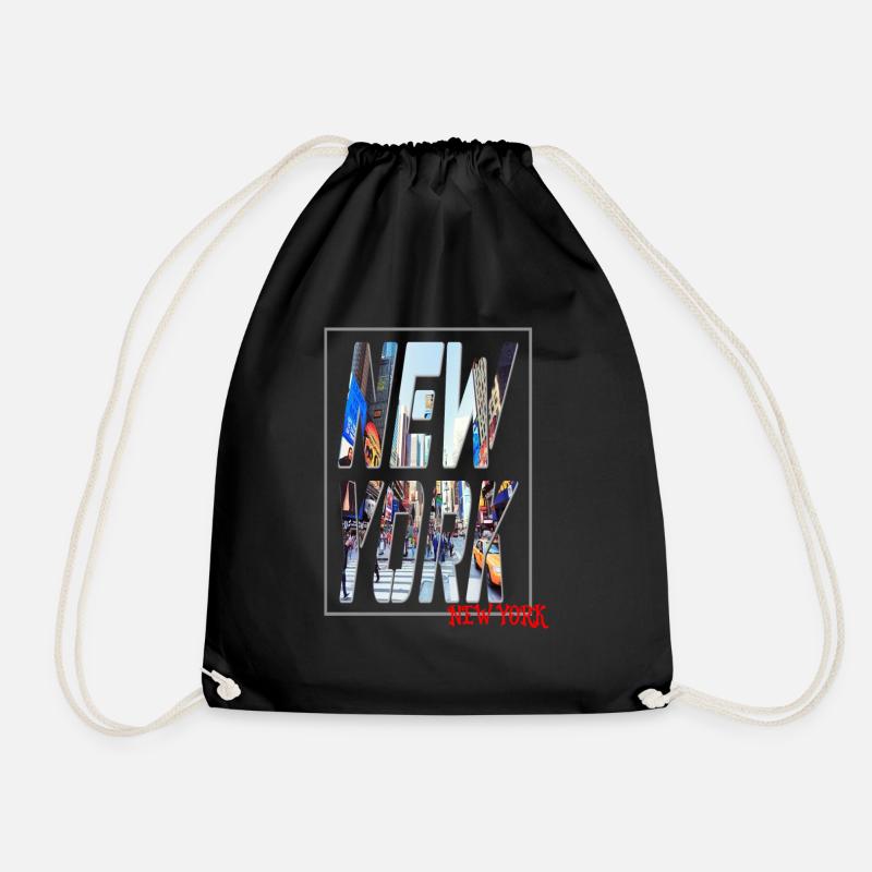 New York Ny - Turnbeutel - Schwarz