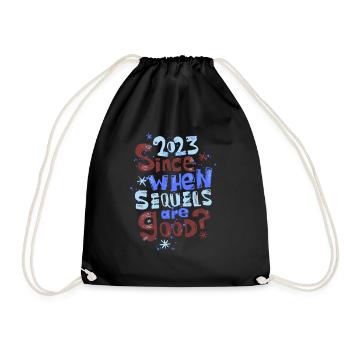 2023 - Drawstring Bag - black - Front