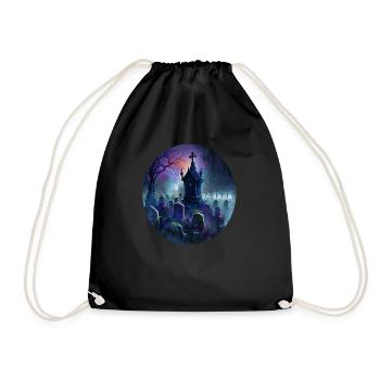 Graveyard - Drawstring Bag - black - Front
