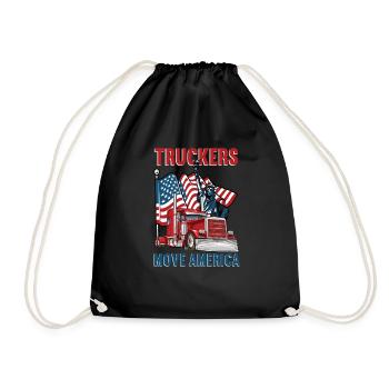 Restez sur Truckin Trucker - Sac de sport léger - noir - Devant