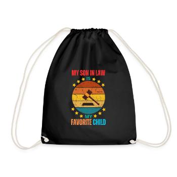 My Son In Law Is My Favorite Child - Drawstring Bag - black - Front