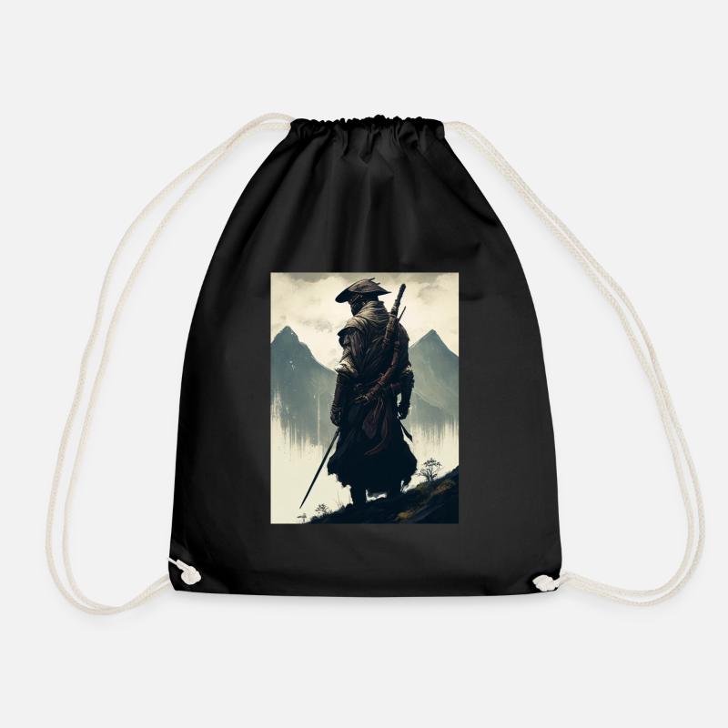 Berg-Samurai - Turnbeutel - Schwarz
