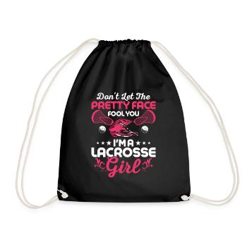 Ne laissez pas le joli visage vous tromper Je suis une crosse - Sac de sport léger - noir - Devant
