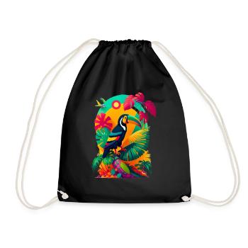 L’été avec Tucan - Sac de sport léger - noir - Devant