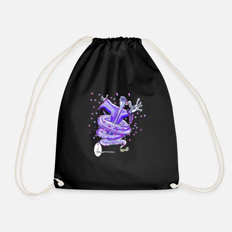 Jinn - Drawstring Bag - black