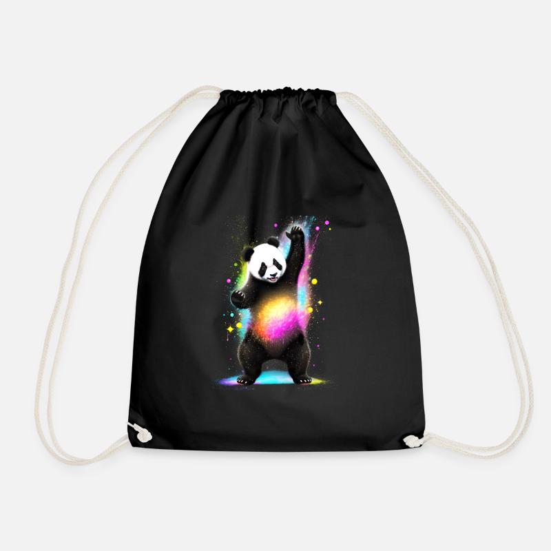 Tanzpanda - Turnbeutel - Schwarz