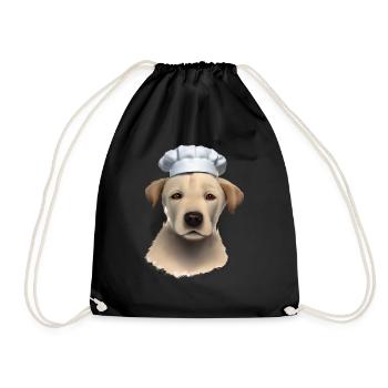 Puppy Cooking Golden Retriever Restaurateur Chiens - Sac de sport léger - noir - Devant