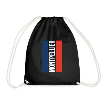 Montpellier T-Shirt Montpellier Souvenir - Turnbeutel - Schwarz - Vorne