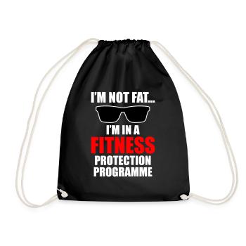 Fitness Protection - Drawstring Bag - black - Front