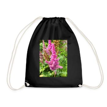 false buck's beard Astilbe japonica - Drawstring Bag - black - Front