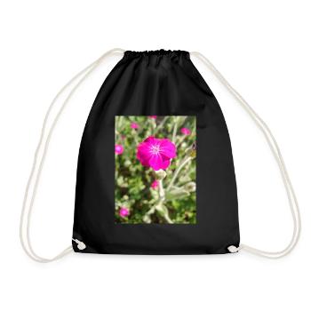 Rosennelke Kronen-Lichtnelke Lychnis coronaria - Turnbeutel - Schwarz - Vorne
