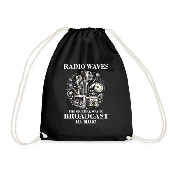 Vintage Amateur Radio opérateur humour rétro - Sac de sport léger - noir - Devant