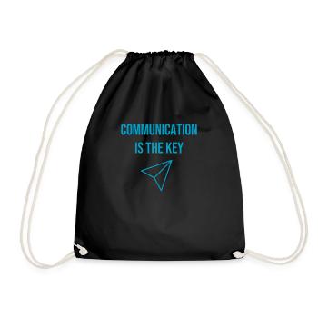 Idée cadeau pour les professionnels de la communication - Sac de sport léger - noir - Devant