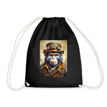 Singe Steampunk 1.13 - Sac de sport léger - noir - Devant