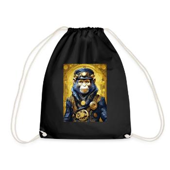 Singe Steampunk 1.10 - Sac de sport léger - noir - Devant