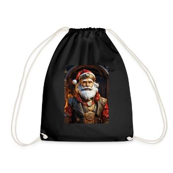 Père Noël steampunk 1.12 - Sac de sport léger - noir - Devant
