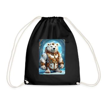 Ours de glace steampunk 1.11 - Sac de sport léger - noir - Devant