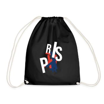 The authentic Paris souvenir - Drawstring Bag - black - Front