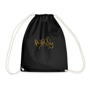 Das reele Paris Souvenir - Turnbeutel - Schwarz - Vorne