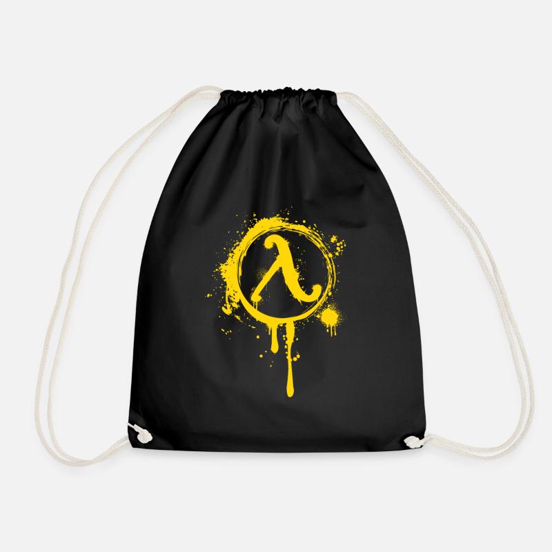 Halbwertszeit Widerstand Lambda-Symbol - Turnbeutel - Schwarz
