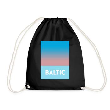 Dégradé de la Baltique - Sac de sport léger - noir - Devant