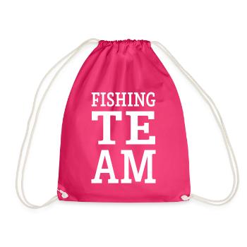 Fishing Team Angeln Fischen - Drawstring Bag - fuchsia - Front