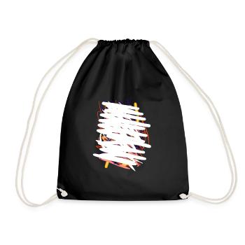 Le t-shirt le plus abstrait du monde - Sac de sport léger - noir - Devant