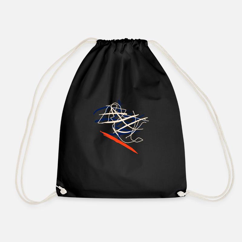 Robe abstraite Style vestimentaire abstrait - Sac de sport léger - noir
