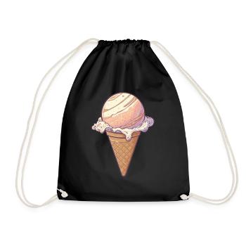 Ice planet Jupiter - Drawstring Bag - black - Front