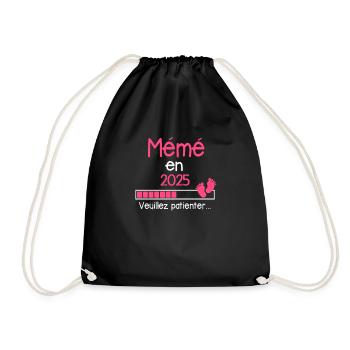 Mémé en 2025 Cadeau Future Mémére - Sac de sport léger - noir - Devant