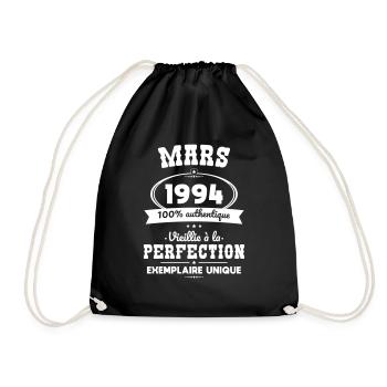 Anniversaire 30 ans - Mars 1994 Perfection - Sac de sport léger - noir - Devant