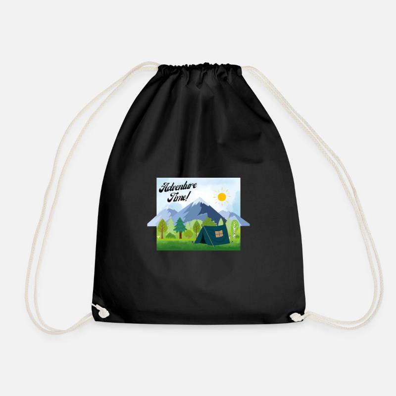 Abenteuer, Adventure Time - Turnbeutel - Schwarz