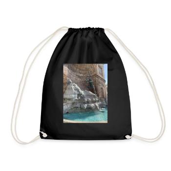 IMG 9594 - Drawstring Bag - black - Front