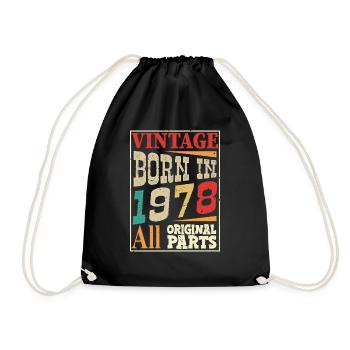 Vintage born in 1978 - Original parts - Sac de sport léger - noir - Devant
