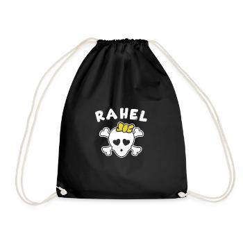 Pirate Rahel Design for Girls and Women - Drawstring Bag - black - Front