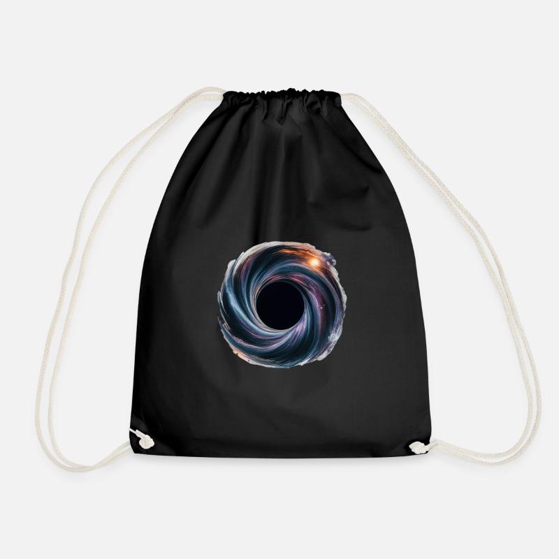 Black Hole Cosmic Beauty - Drawstring Bag - black