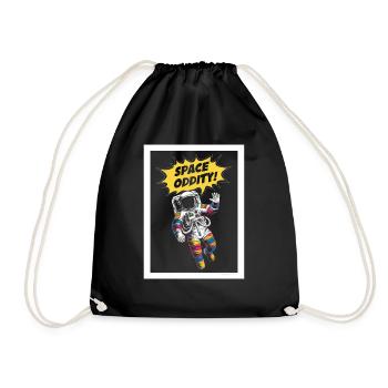 Space Oddity Space Adventure - Drawstring Bag - black - Front