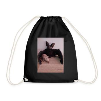 Chauve-souris et souris à aile nocturne - Sac de sport léger - noir - Devant