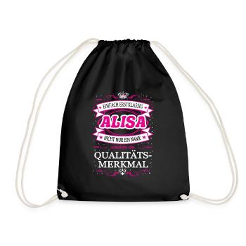 Quality Feature Alisa Simply Top Notch Outfit - Drawstring Bag - black - Front